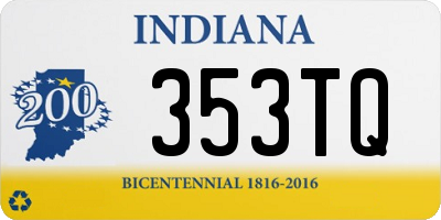 IN license plate 353TQ