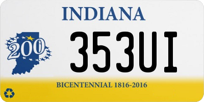 IN license plate 353UI