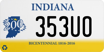 IN license plate 353UO