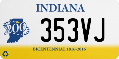 IN license plate 353VJ