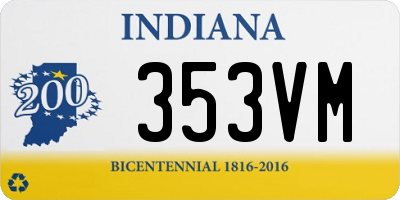 IN license plate 353VM