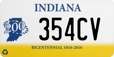 IN license plate 354CV