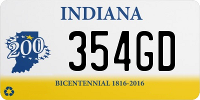 IN license plate 354GD