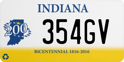 IN license plate 354GV