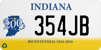 IN license plate 354JB