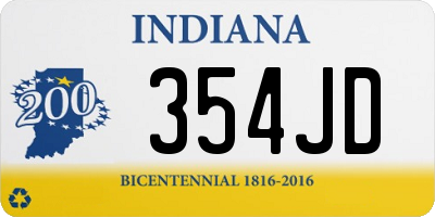 IN license plate 354JD