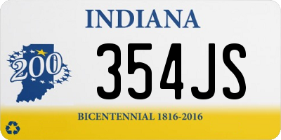 IN license plate 354JS