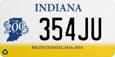 IN license plate 354JU