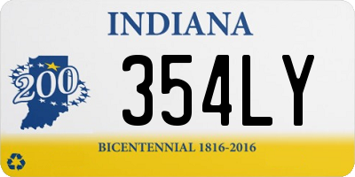 IN license plate 354LY