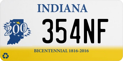 IN license plate 354NF