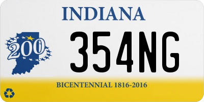 IN license plate 354NG