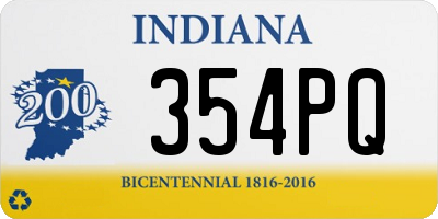 IN license plate 354PQ