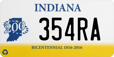 IN license plate 354RA