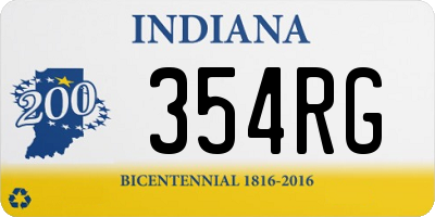 IN license plate 354RG