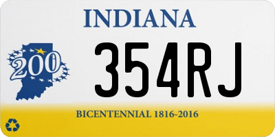 IN license plate 354RJ