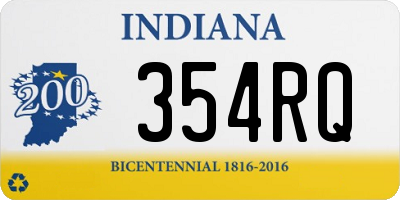 IN license plate 354RQ