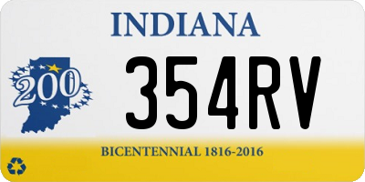 IN license plate 354RV