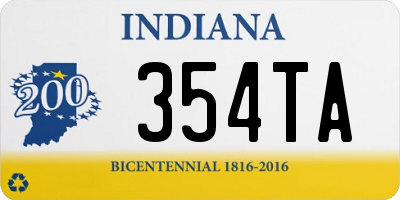 IN license plate 354TA