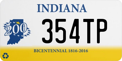 IN license plate 354TP