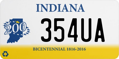 IN license plate 354UA