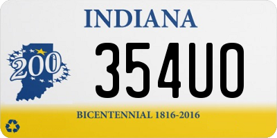 IN license plate 354UO