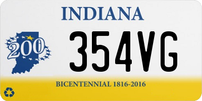 IN license plate 354VG