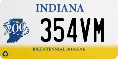 IN license plate 354VM