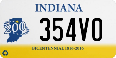 IN license plate 354VO