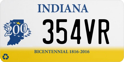 IN license plate 354VR