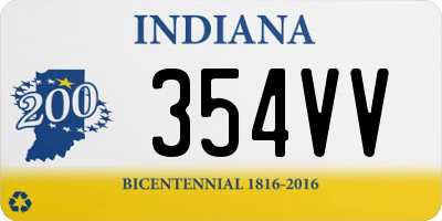 IN license plate 354VV