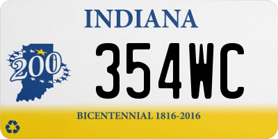 IN license plate 354WC