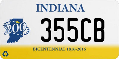 IN license plate 355CB