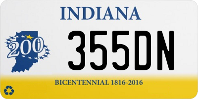 IN license plate 355DN