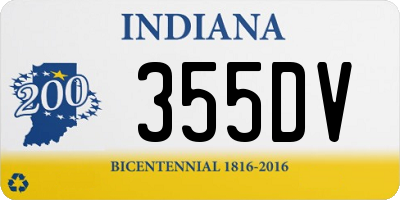 IN license plate 355DV