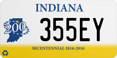 IN license plate 355EY