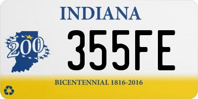 IN license plate 355FE