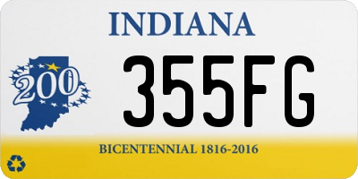 IN license plate 355FG