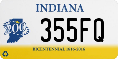 IN license plate 355FQ