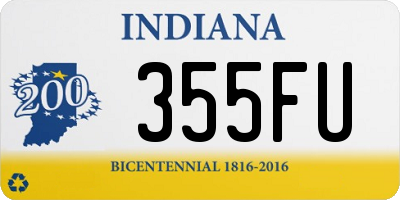 IN license plate 355FU