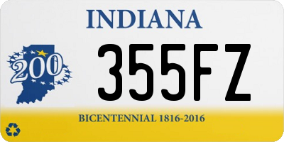 IN license plate 355FZ