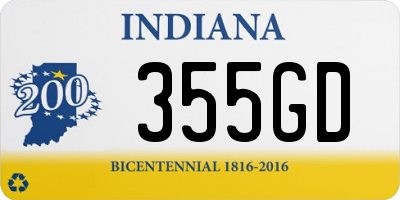 IN license plate 355GD