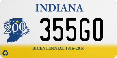 IN license plate 355GO
