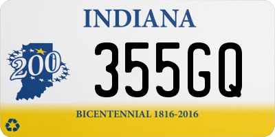 IN license plate 355GQ