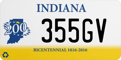 IN license plate 355GV