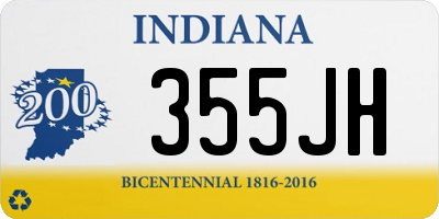 IN license plate 355JH