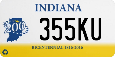 IN license plate 355KU