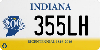 IN license plate 355LH