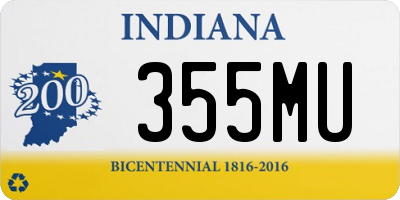 IN license plate 355MU