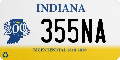 IN license plate 355NA