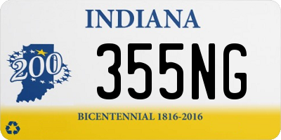 IN license plate 355NG